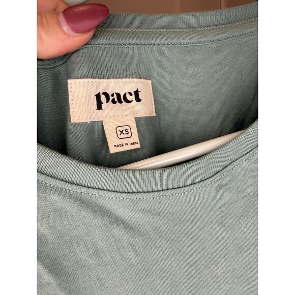 Women’s Pact Organic Cotton Athleisure Lightweight Crewneck Tank Top Green XS - Picture 3 of 7